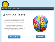 Tablet Screenshot of analyzemycareer.com